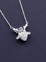 картинка Подвеска 'XUPING' Фианит 45 см (родий) от магазина Wolves