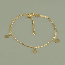 картинка Браслет на ногу 'XUPING' 24 см (позолота 18к) от магазина Wolves