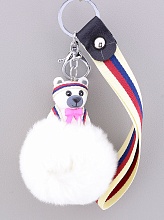 картинка Брелок Мишка Мех натуральный от магазина Wolves