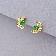 картинка Серьги Фианит 'XUPING' (позолота 18к) от магазина Wolves