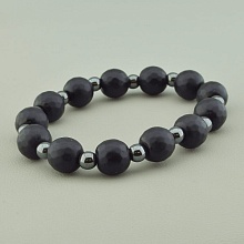 картинка Браслет 'SUNSTONES' Шунгит Гематит 21 см от магазина Wolves