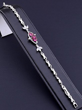 картинка Браслет 'XUPING' Фианит 17 см (родий) от магазина Wolves