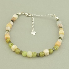 картинка Браслет 'SUNSTONES' Гранат Опал Кунцит 17 см от магазина Wolves