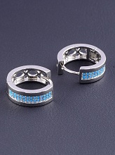 картинка Серьги 'XUPING' Фианит (родий) от магазина Wolves