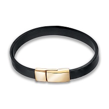 картинка Кожаный браслет с позолоченной застежкой  от магазина Wolves