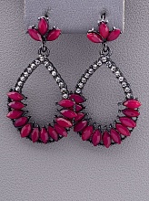 картинка Серьги 'Juleeze' Фианит (хром) от магазина Wolves