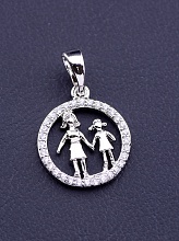 картинка Кулон 'XUPING' Фианит  (родий) от магазина Wolves