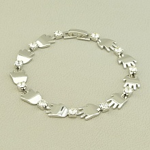 картинка Браслет 'Fashion' Фианит 17 см от магазина Wolves