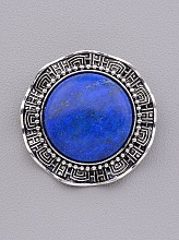 картинка Брошь Лазурит 40x40мм от магазина Wolves