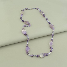 картинка Бусы 'SUNSTONES' Аметист Чешский хрусталь 66 см от магазина Wolves