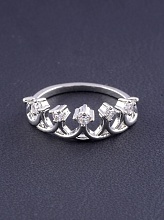 картинка Кольцо 'Big Dipper' Фианит (родий) от магазина Wolves