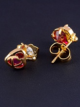 картинка Серьги 'XUPING' Фианит (позолота 18к) от магазина Wolves