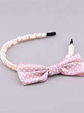 картинка Ободок с бантом, розовый от магазина Wolves