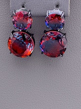 картинка Серьги 'Juleeze' Фианит (хром) от магазина Wolves