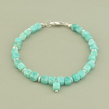 картинка Браслет 'SUNSTONES' Амазонит 19 см от магазина Wolves