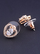 картинка Серьги 'Big Dipper' Фианит (позолота 18к) от магазина Wolves