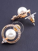 картинка Серьги 'Big Dipper' Фианит (позолота 18к) от магазина Wolves