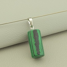 картинка Кулон Малахит 20x10мм от магазина Wolves