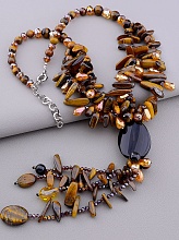 картинка Бусы Тигровый глаз 48 см от магазина Wolves