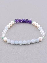 картинка Браслет 'SUNSTONES' Самоцветы 19 см от магазина Wolves