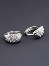 картинка Серьги 'XUPING' Фианит (родий) от магазина Wolves