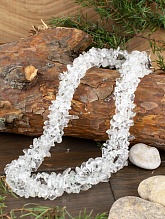 картинка Бусы Горный хрусталь тройные на карабине от магазина Wolves