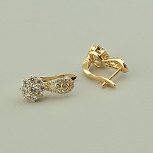 картинка Серьги 'XUPING' Фианит (позолота 18к) от магазина Wolves