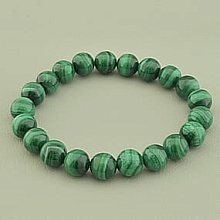 картинка Браслет 'SUNSTONES' Малахит 16 см от магазина Wolves