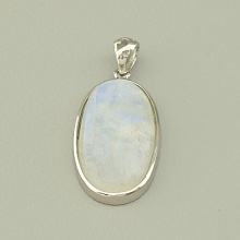 картинка Кулон Лунный камень 32х17мм (Серебро(925)) от магазина Wolves