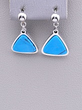 картинка Серьги 'Stainless Steel' Бирюза от магазина Wolves