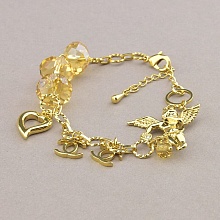 картинка Браслет 'Winniana' Чешский хрусталь 16 см (позолота 18к) от магазина Wolves