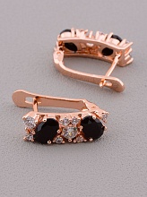 картинка Серьги 'Pataya' Фианит (позолота 18к) от магазина Wolves