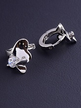 картинка Серьги 'XUPING' Фианит (родий) от магазина Wolves