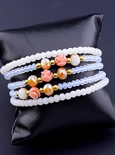 картинка Браслет Чешский хрусталь Полимерная глина 100 см от магазина Wolves