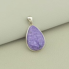 картинка Кулон Чароит 27х18мм (Серебро(925)) от магазина Wolves