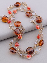 картинка Бусы Муранское стекло Чешский хрусталь 95 см от магазина Wolves