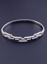 картинка Браслет 'XUPING' Фианит 17 см (родий) от магазина Wolves