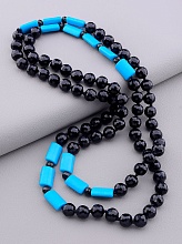 картинка Бусы 'SUNSTONES' Чешский хрусталь Бирюза 100 см от магазина Wolves