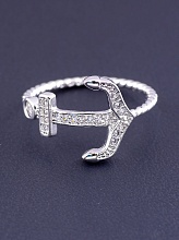 картинка Кольцо Фианит 'XUPING' (родий) от магазина Wolves