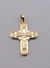 картинка Крестик с позолотой (18к) от магазина Wolves