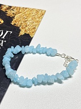 картинка Браслет Аквамарин на карабине от магазина Wolves