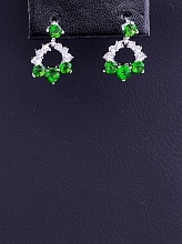 картинка Серьги 'XUPING' Фианит (родий) от магазина Wolves