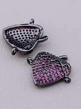 картинка Коннектор Фианит 18x15мм от магазина Wolves