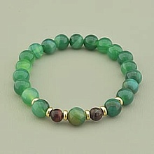 картинка Браслет 'SUNSTONES' Агат Бычий глаз 17 см от магазина Wolves