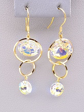 картинка Серьги 'Saiya' Сrystal (позолота 18к) от магазина Wolves