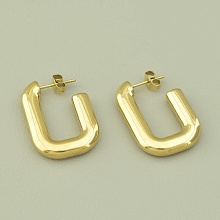 картинка Серьги 'Stainless Steel' (позолота 18к (лимонная)) от магазина Wolves