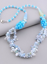 картинка Бусы Аквамарин Сrystal 60 см от магазина Wolves