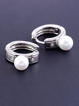 картинка Серьги 'XUPING' Майорка (родий) от магазина Wolves