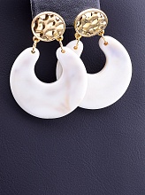 картинка Серьги пластик 'FJ' от магазина Wolves