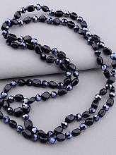 картинка Бусы Агат Чешский хрусталь 120 см от магазина Wolves